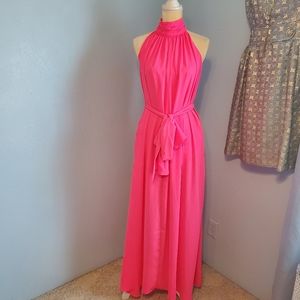 💥NWT New York & Company neon pink maxi dress
